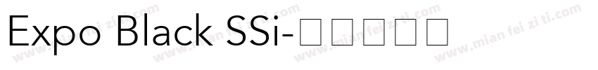 Expo Black SSi字体转换